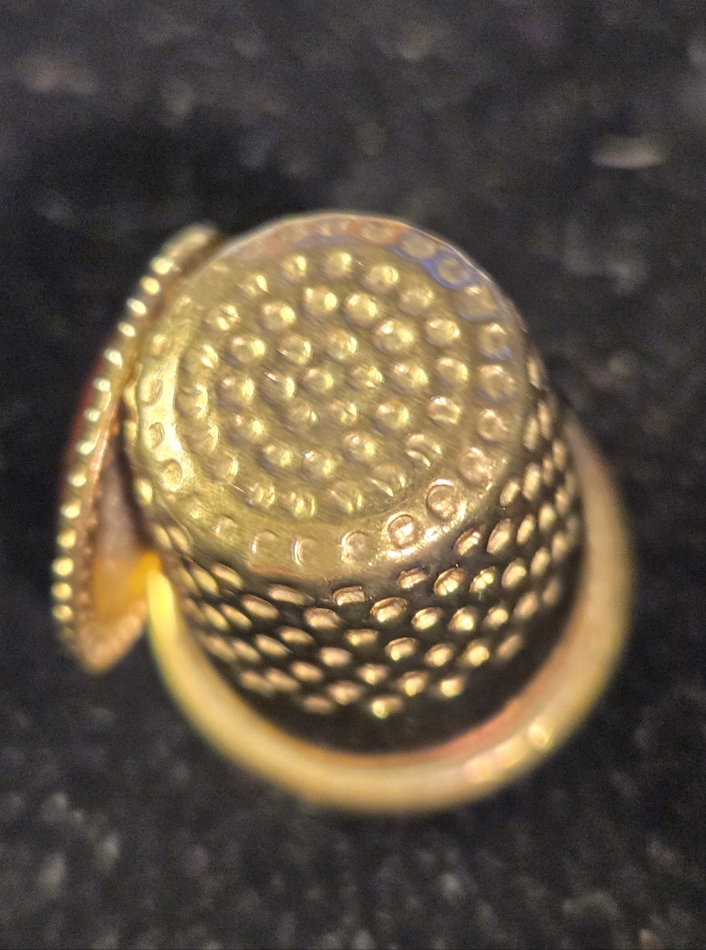 United States Marine Corps Emblem Brass Thimble - Picture 5 of 8